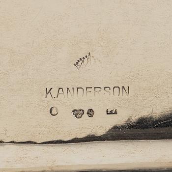 A Swedish SilverTray, mark of K Anderson, Stockholm 1917.