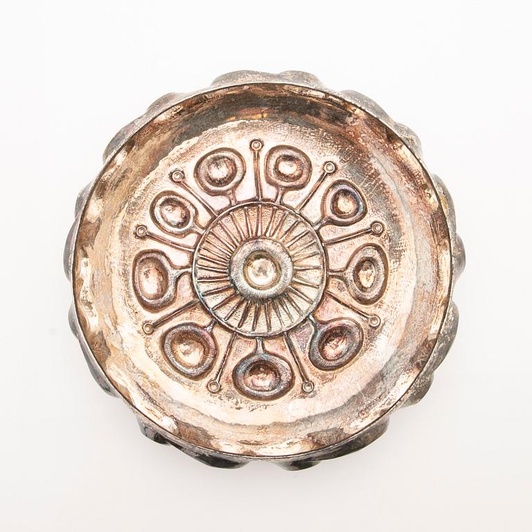 Eric Scott-Robbert, Bowl, silver, Trosa, 1969.