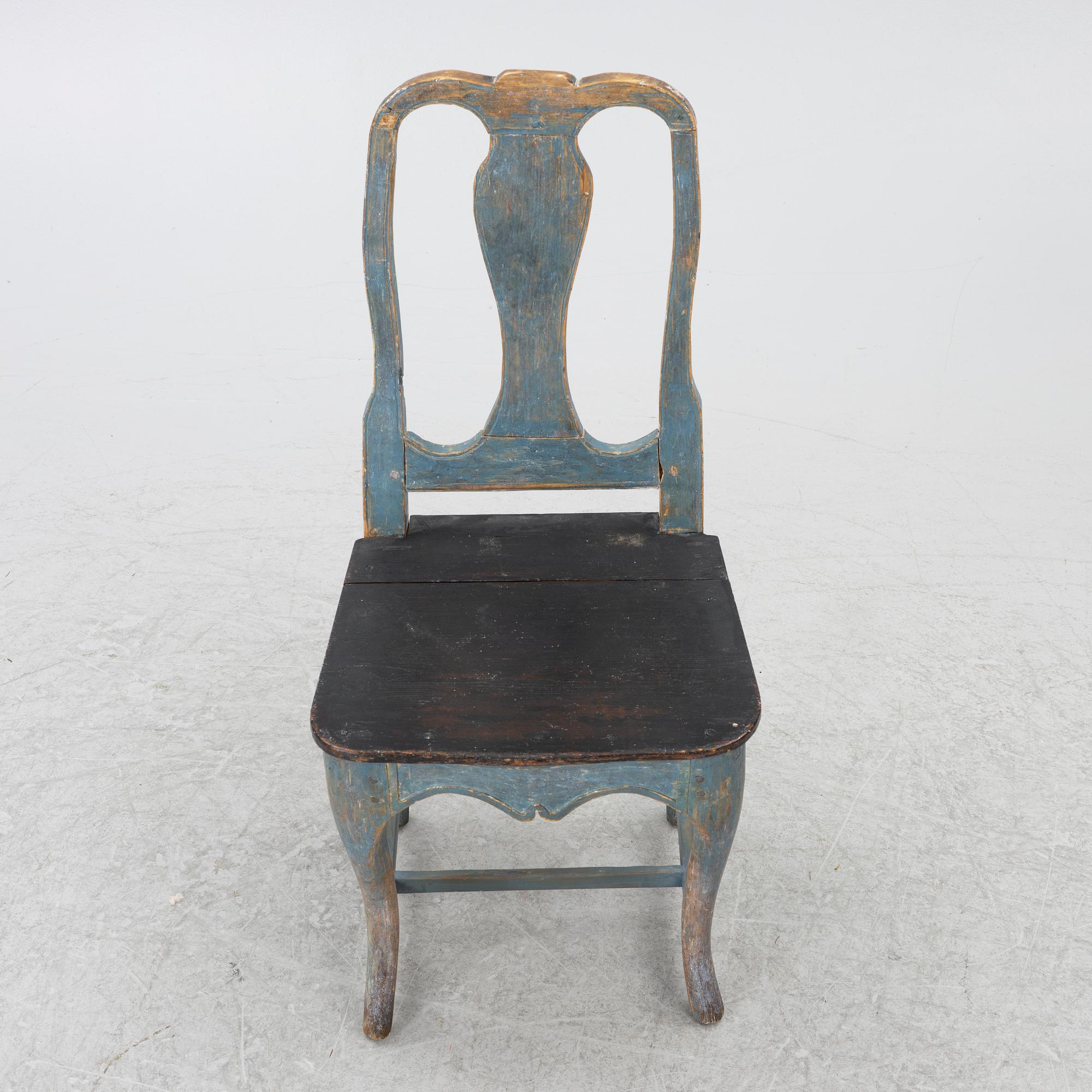 A 19th century  Folk Art chair.