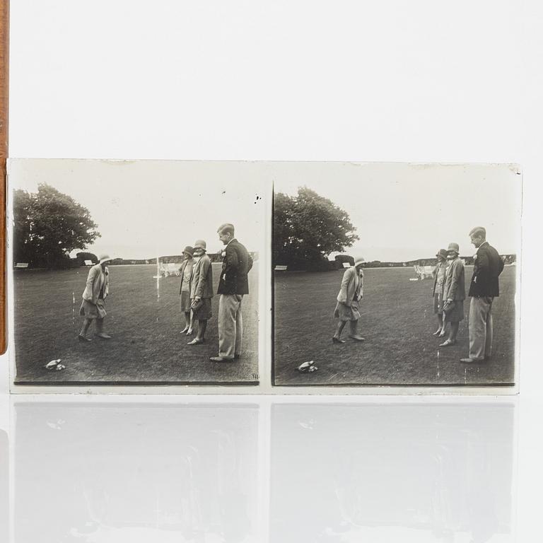 Stereoskåp, omkring 1900.