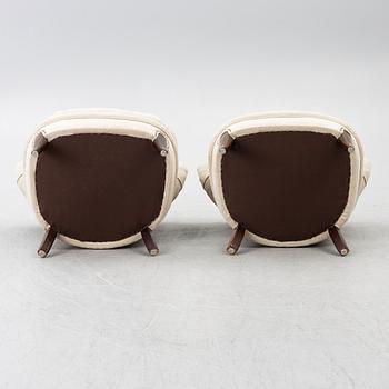 Otto Schulz, fåtöljer, ett par, Jio Möbler, 1900-talets andra hälft.