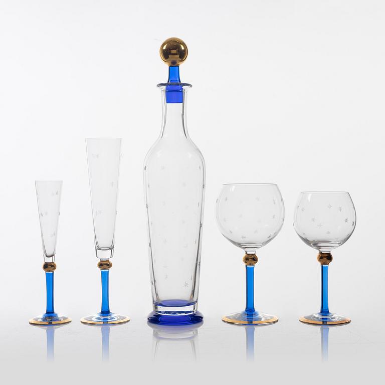 Erika Lagerbielke, a 14-piece 'Imperial' glass service, Orrefors.