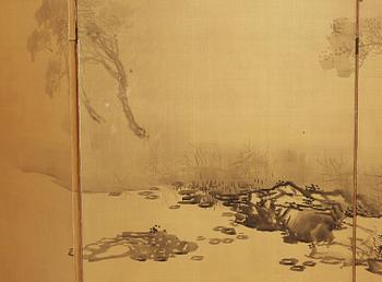 VIKSKÄRMAR, ett par, Japan, 1900-talets andra hälft.