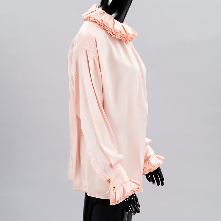 CHANEL, Three Vintage Silk Blouses.