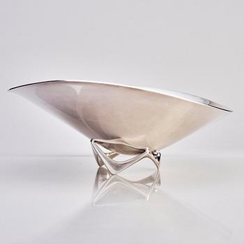 Henning Koppel, skål, sterling silver, modell 980A, "Wave", Georg Jensen, formgiven 1948, sekelskiftet 2000.