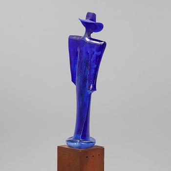 Kjell Engman, skulptur, unik, signerad. Kosta Boda.