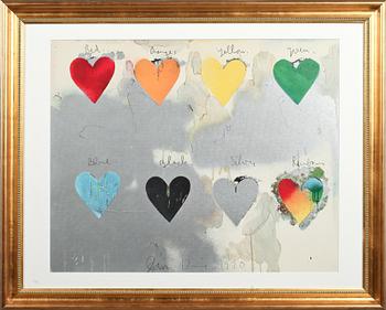 JIM DINE, screentryck på kartong, signerad och daterat 1970.