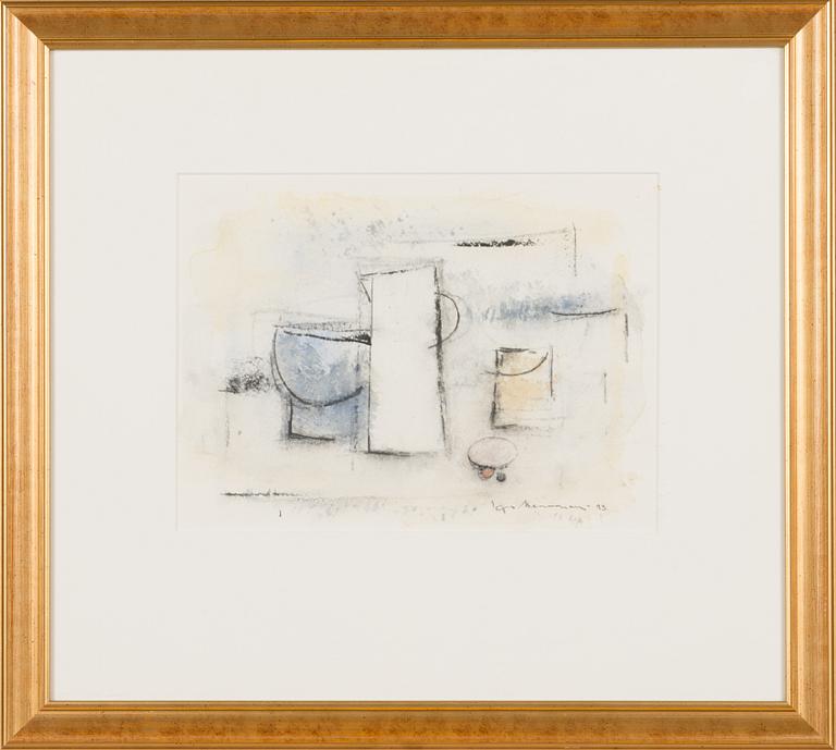 Egon Meuronen, akvarell, signerad och daterad -93.