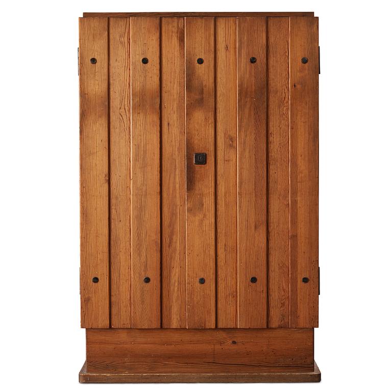 Axel Einar Hjorth, a stained pine "Lovö" cabinet, Nordiska Kompaniet, Sweden 1930's.