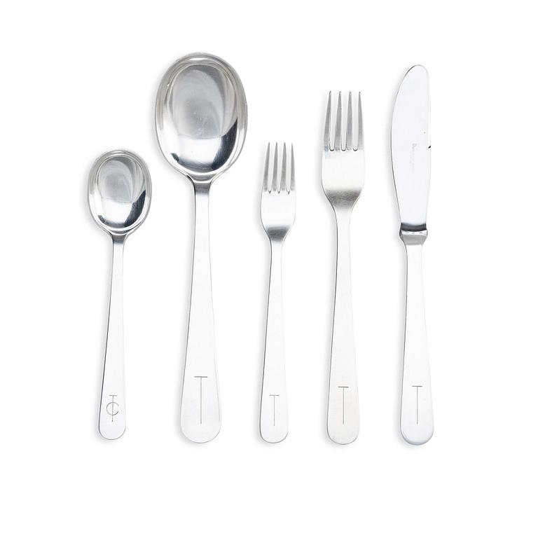 Wiwen Nilsson, a set of 60 pieces silver flatware, Lund 1951-64.