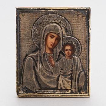 A Russian icon in kiot Moscow 1890.