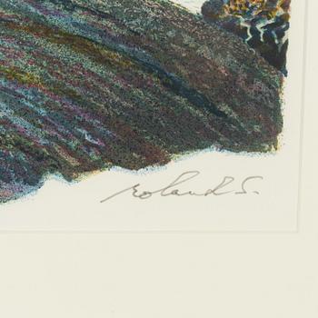 Roland Svensson, lithograph in colors, signed and numbered 190/460.