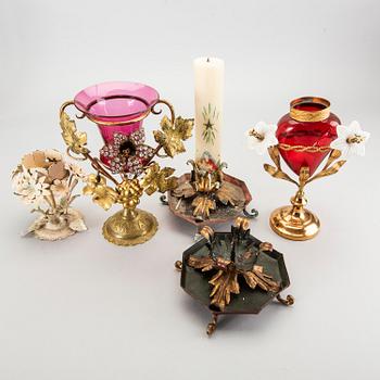 Ljusstakar, 5 st, Italien 1900-talets mitt.