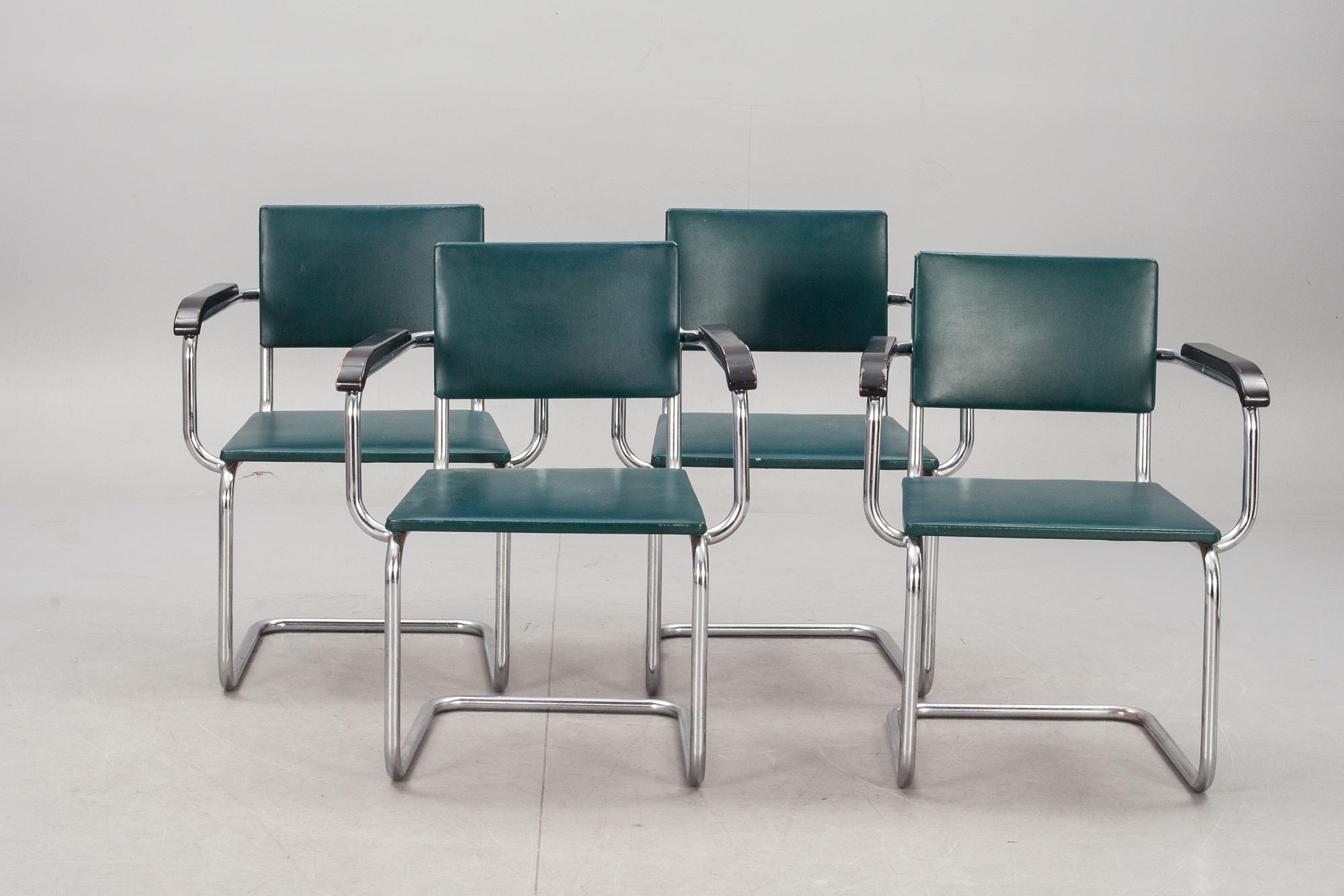 KARMSTOLAR, 4 st. Funkis, 1900-talets första hälft.