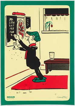 AFFISCHER, 5 st, "Tuffa Viktor", Bull's Presstjänst, Art Work Shop, 1960-tal.