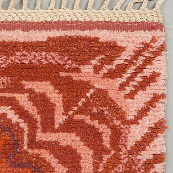 Anita Dahlin, A RUG, "Blommattan", knotted pile, 170 x 123,5 cm, signed AB MMF AD.
