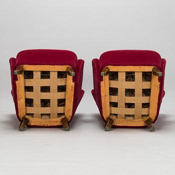 Ilmari Lappalainen, a pair of 1950's 'Laila' armchairs for Asko, Finland.