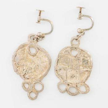 Lars Arby, five pairs of earrings, silver.