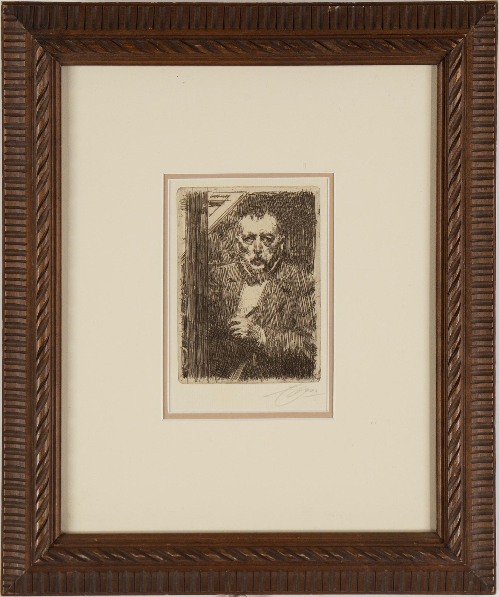 ANDERS ZORN, etching, signed, signed and dated in the plate 1911.