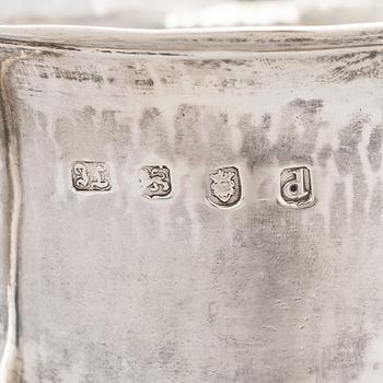 Joseph Lock, A sterling silver double handle goblet, London 1779.