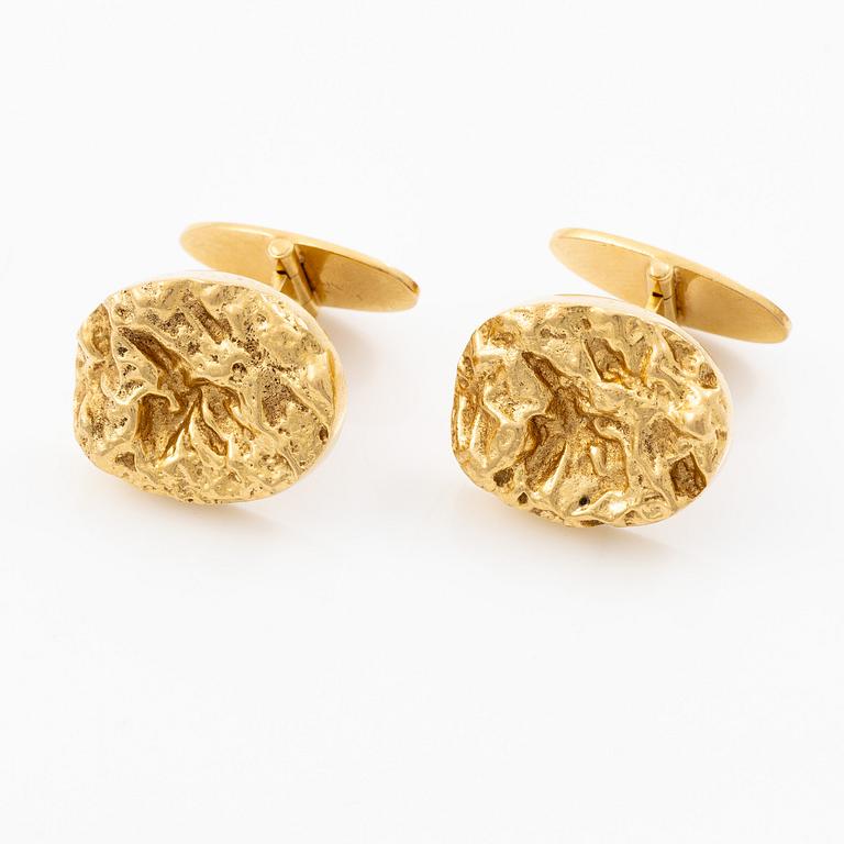 CF Carlman, cufflinks, a pair, 18K gold.