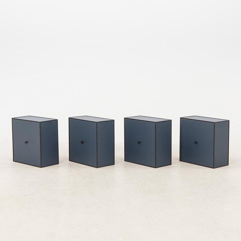 Mogens Lassen wall cabinet, 4-piece "Frame" for Audo Denmark, 2020s.