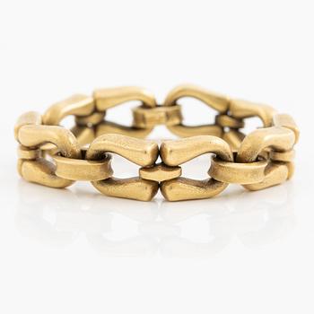 Bracelet 18K gold, satin-finished.