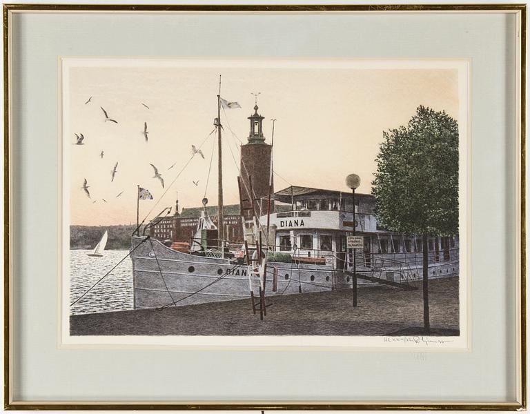 REINHOLD LJUNGGREN, färglitografi, signerad och numrerad HCXXX/XL.