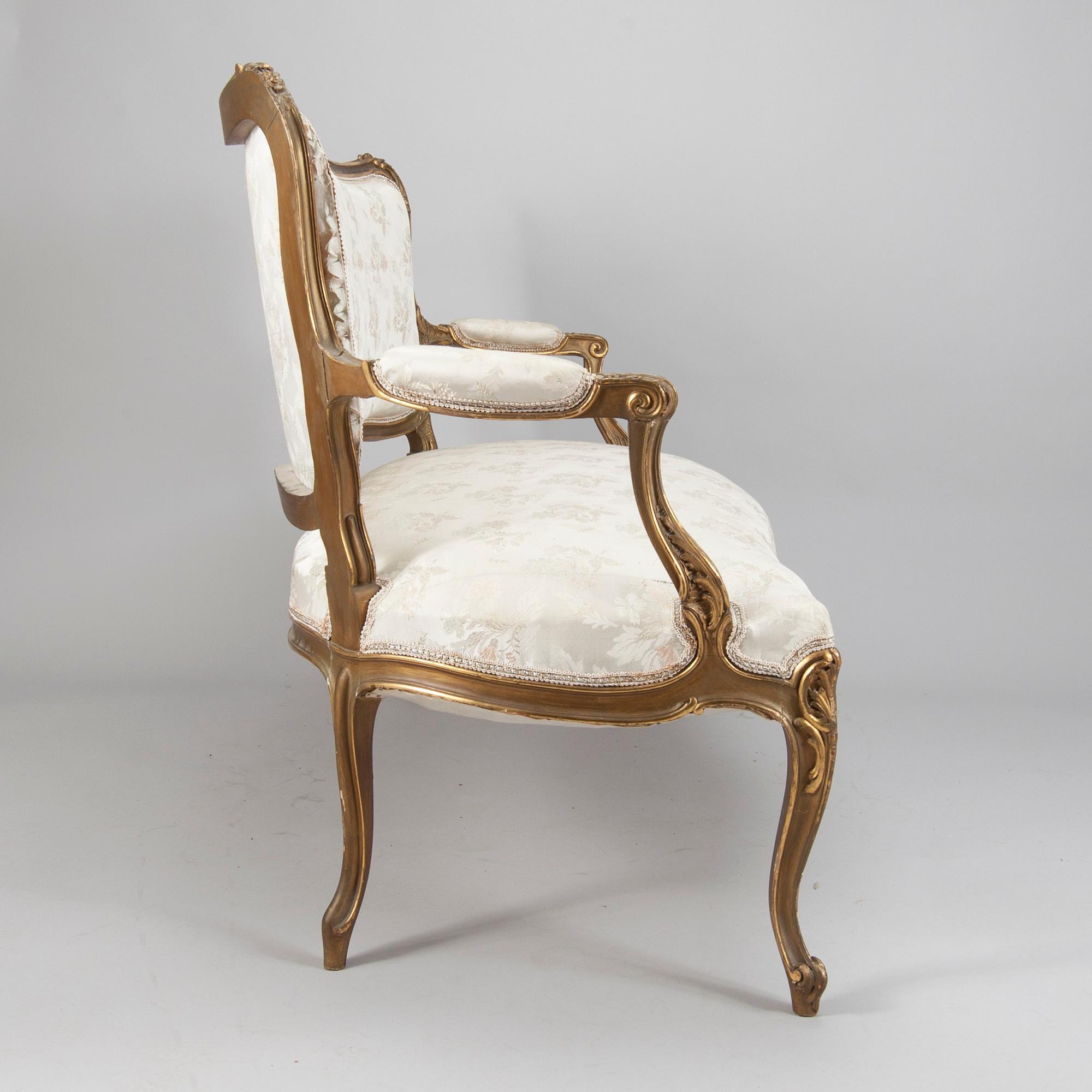 SOFFA, rokokostil, sekelskiftet 1800/1900.
