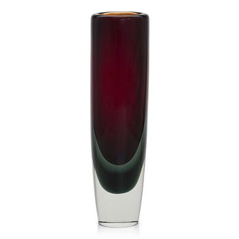 Kaj Franck, a 'KF 239' glass vase signed K. Franck Nuutajärvi Notsjö -61.