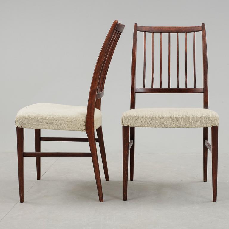 MATBORD samt STOLAR, 4 st, Svante Skogh, 1960/70-tal.