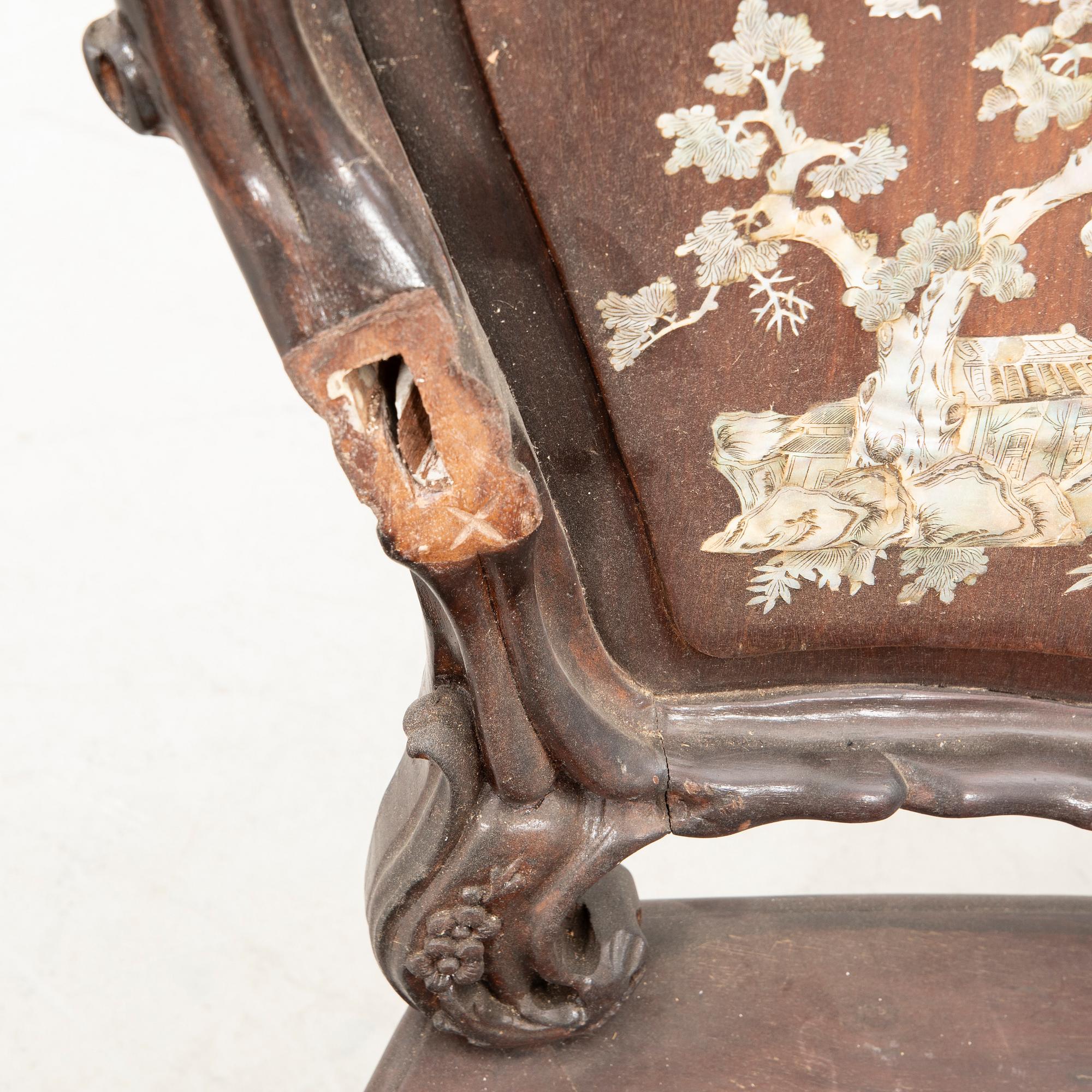 Furniture set, four pieces, China, first half of the 20th century.