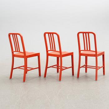 Stolar, 6 st "111 Navy Chair", Emeco & Coca-Cola. USA 2000-tal.