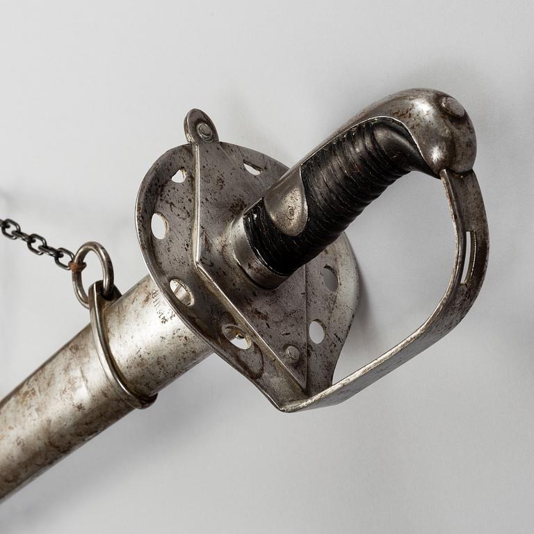 A 1780's British/Swedish 1808 pattern cavalry saber marked Osborne.