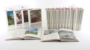 BOK, 18 vol, "Svenska slott o herresäten",
Allhems förlag, Malmö.