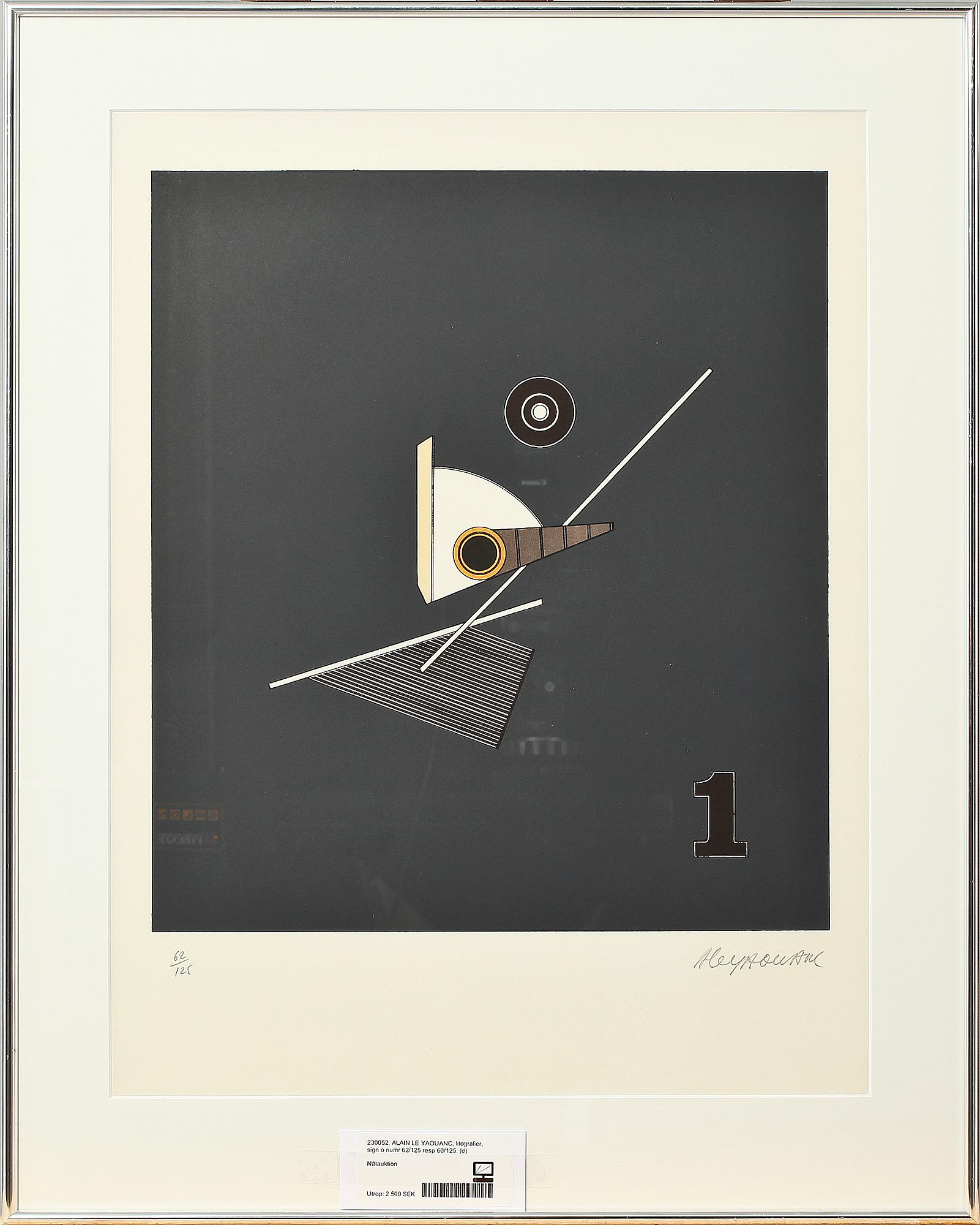 ALAIN LE YAOUANC, färglitografier, 2 st, sign o numr 62/125 resp 60/125.