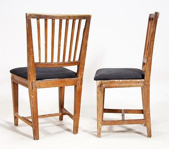 STOLAR, ett par, 1800-tal. Sk Leksandsstolar.