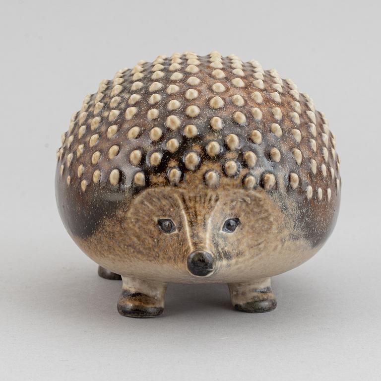 Lisa Larson, stoneware figurine, hedgehog, in cooperation with WWF, 1975-81.