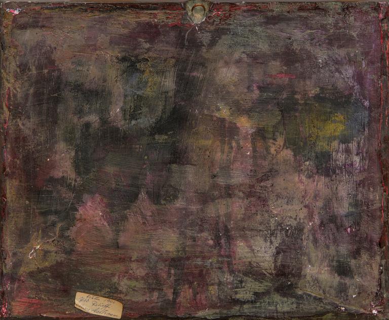 AARRE AALTONEN, relief, painted plaster, signed.