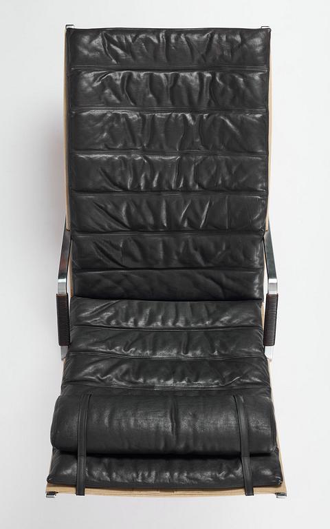 Preben Fabricius & Jørgen Kastholm, fåtölj, "Grasshopper", modell "FK-87", Alfred Kill, Danmark, 1960-70-tal.