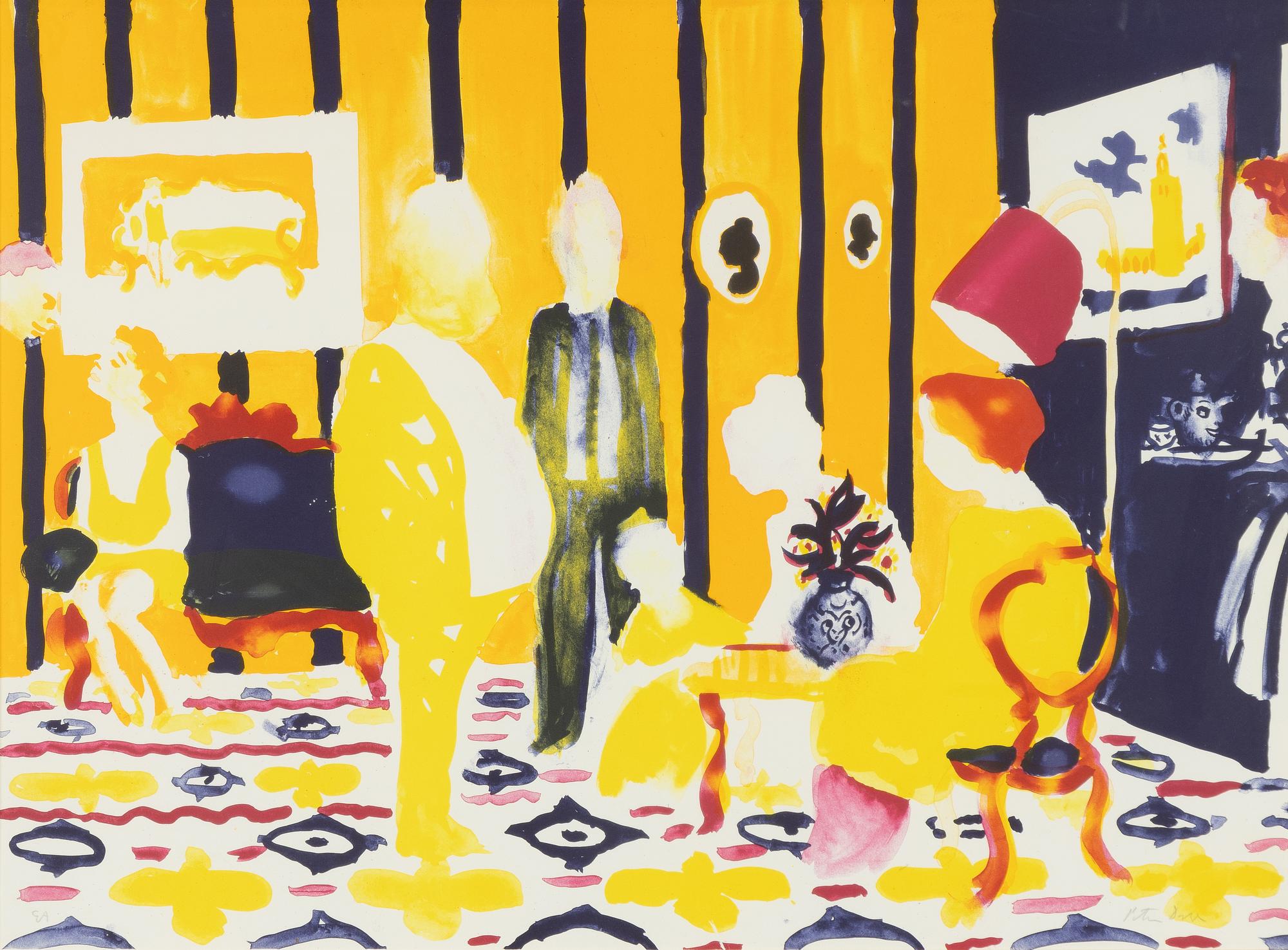 Peter Dahl, In the salon.