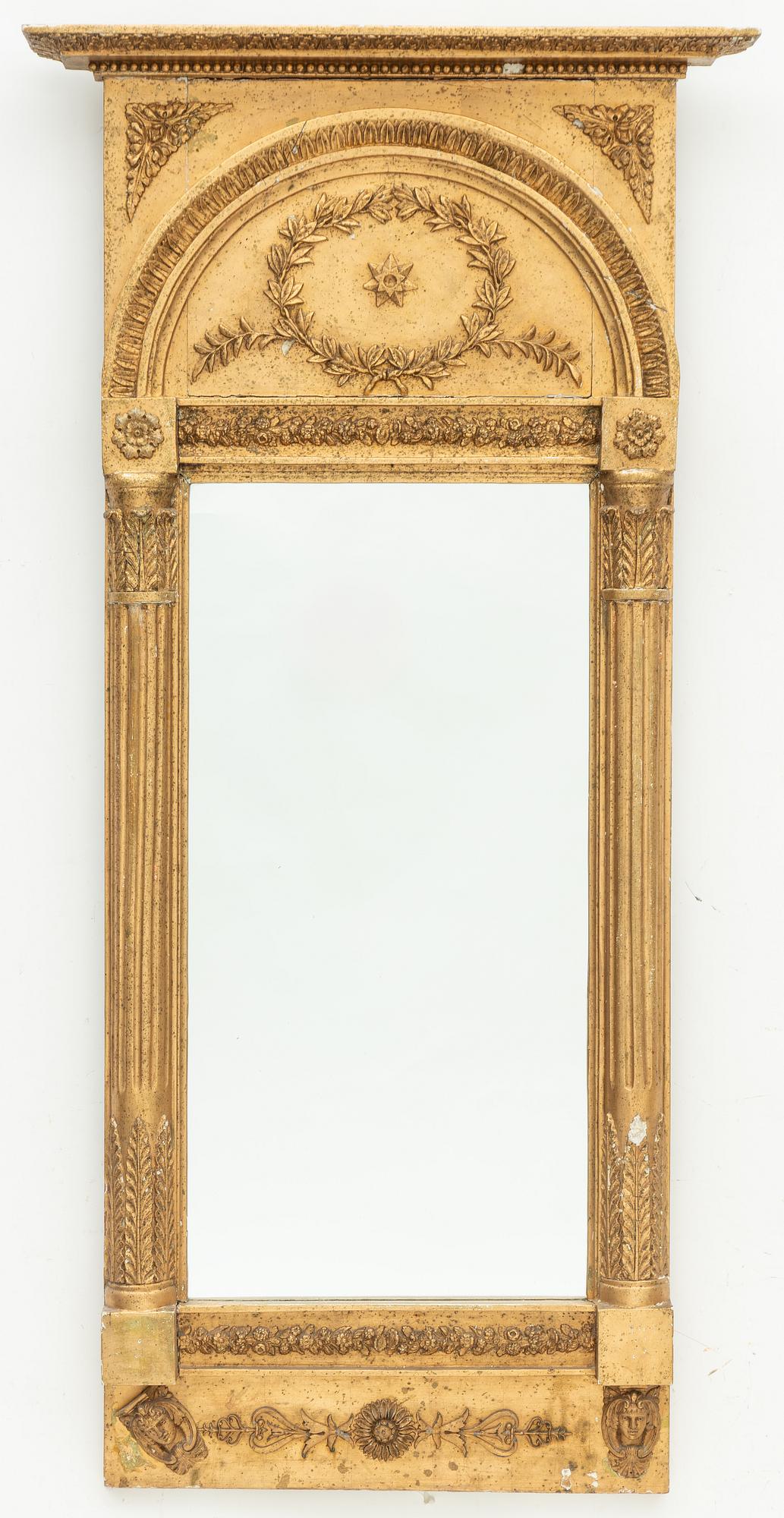 Gustaviansk, A late Gustavian mirror, Sweden, early 19th century.