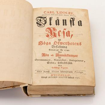 Carl von Linné, bok, "Skånska resa", Stockholm 1751.