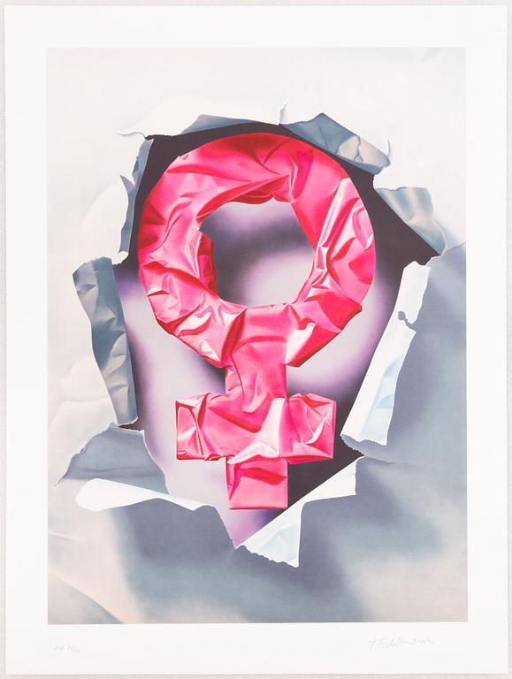 Yrjö Edelmann, “Female power wrapped in pink”.