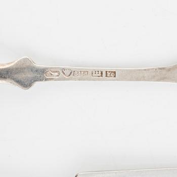 Bestick, 17 st, silver, bl a Osuusliike Kultaseppä, Åbo, Finland 1930.