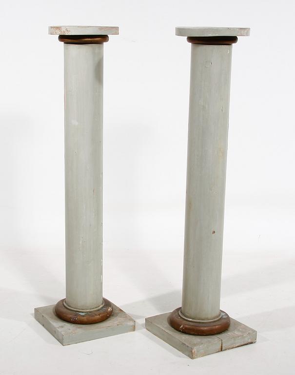 PIEDESTAL, ett par, gustaviansk stil, tidigt 1900-tal.