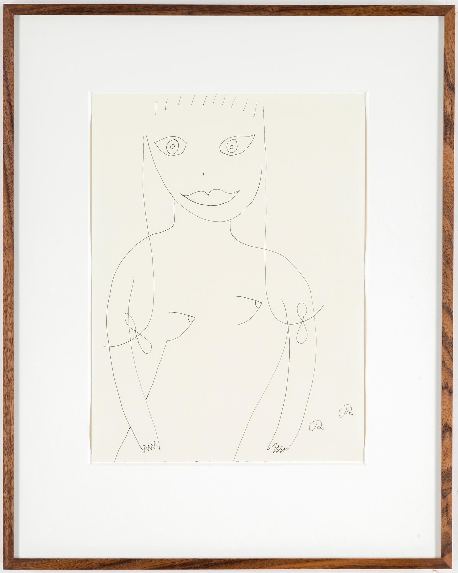 ROGER RISBERG, indian ink on paper, 2007, signed RR.