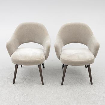 Eero Saarinen, chairs, a pair, "Executive Side Chair", Knoll, 21st century.