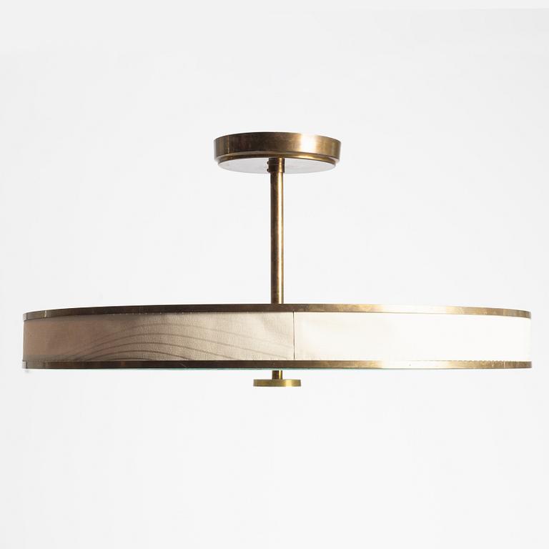 Taklampa, funkis, modellnummer 976,  Bjerkås Armatur, 1930-tal.