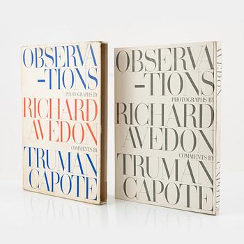 Richard Avedon, fotobok, "Observations, photographs by Richard Avedon, comments by Truman Capote".